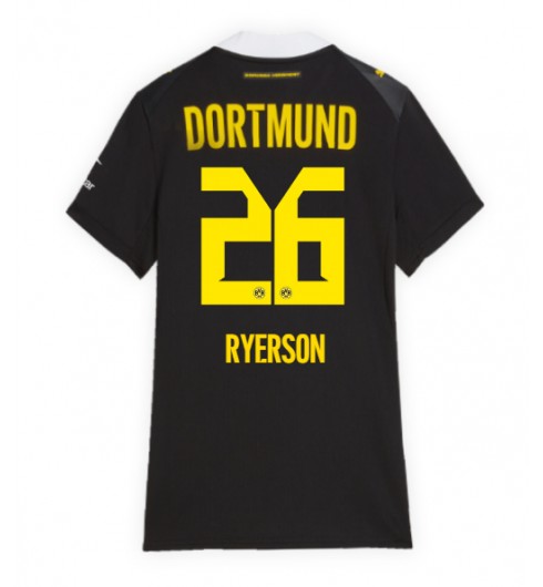 Borussia Dortmund Julian Ryerson #26 Vieraspaita Naisten 2026-27 Lyhythihainen Borussia Dortmund Julian Ryerson #26 Vieraspaita Naisten 2026-27 Lyhythihainen